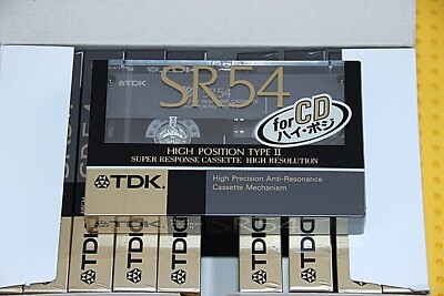 TDK  SR 54   TYPE  II   BOX OF 10  CASSETTE  TAPES (SEALED)