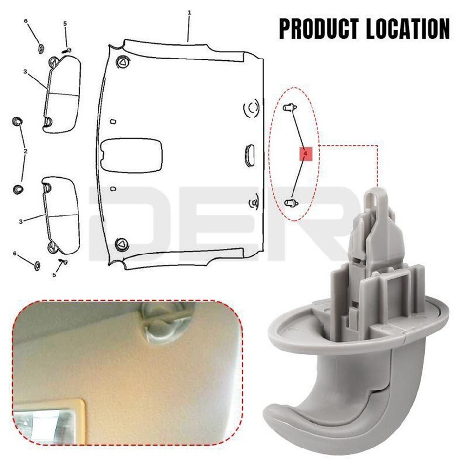 1* Coat HookClothes Hanger 5HT25TL2AD For DODGE For RAM 1500 2500 2002