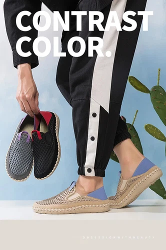 Summer Mesh Breathable Men's Shoes Lightweight Sneakers Footwear Comfy Slip-on - Picture 14 of 25