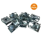 10 x M5 Fairing Bodywork Panel U Clips, Motorcycle / Bike U Nut Speed Fasteners