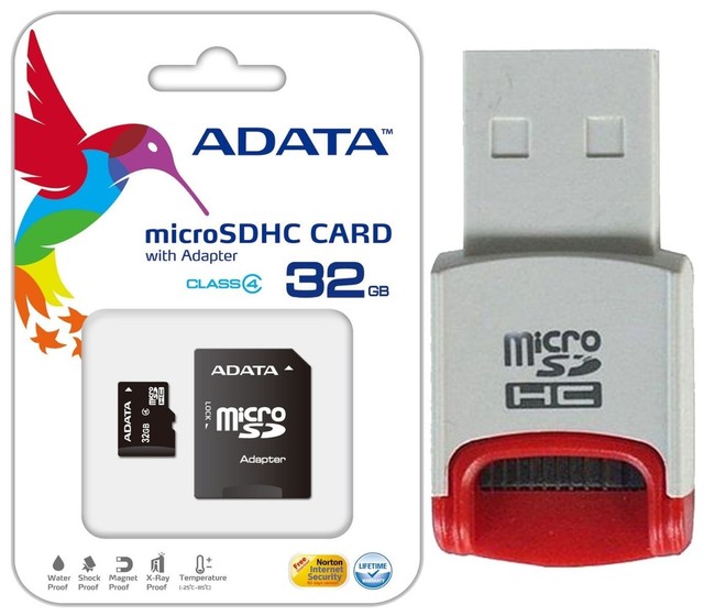 ADATA 32GB MicroSD Micro SD TF Class 4 32G Memory Card for Mobile