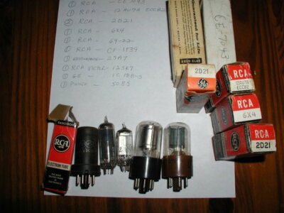 Electron Vacuum Tubes Assorted