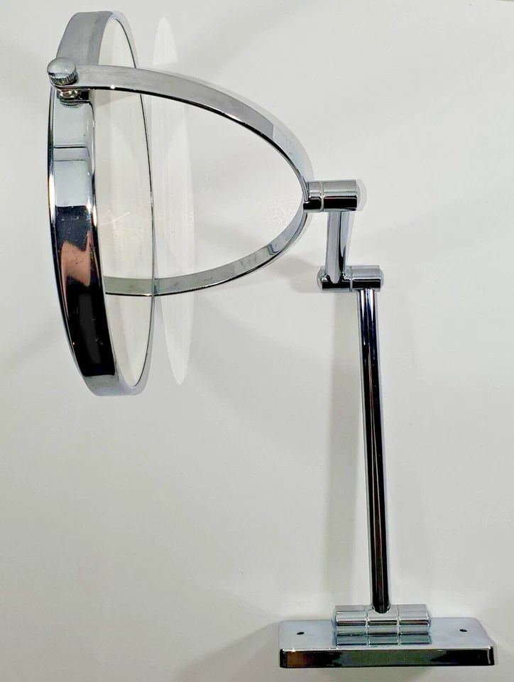 Classic KIMBALL & YOUNG INC. Double Sided Pivot Arm Wall Mirror Non-Lighted Used - Image 2 of 4