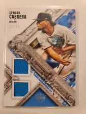 2022 Diamond Kings DK Materials Dual Jersey Relic Edward Cabrera RC Silver 20/99