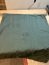 GOOD - US Military Barracks Cotton Laundry Bag Green NSN 8465-00-530-3692