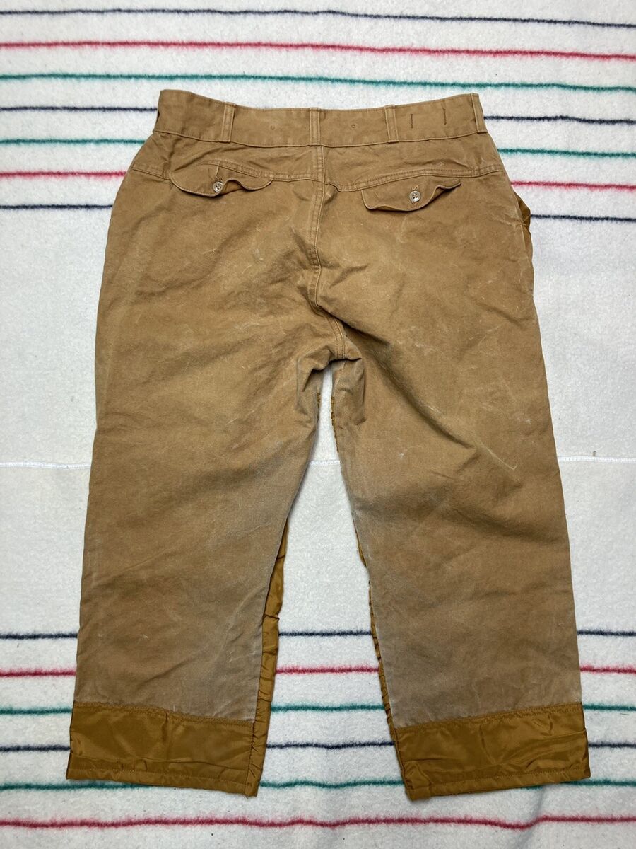 Vintage 1970s LL Bean canvas double knee pants brushguard Vintage 1970s LL Bean canvas double knee pants brushguard