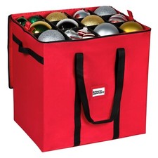 Christmas Ornament Storage Container - With Individual Trays - Tear Resistant