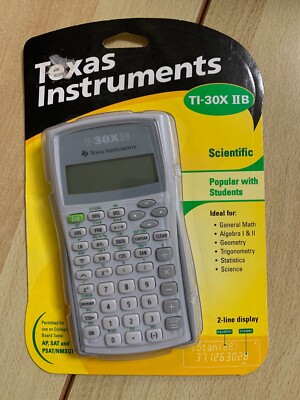 Texas Instruments Scientific Calculator TI-30X IIB - New & Sealed - School Math