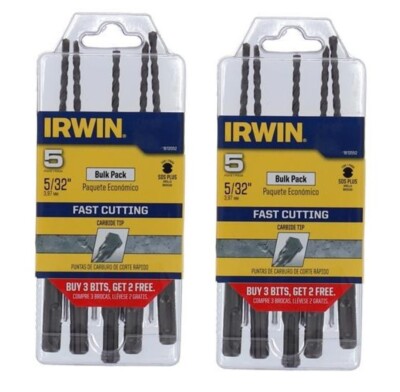 SDS Plus, Punta In Carburo Di Tungsteno, Punta Per Martello Completamente Indurita, Per Uso Su Granito, Cemento E Muratura, 6,5 Mm X 210 Mm (confezione Da 5 - Foto 10