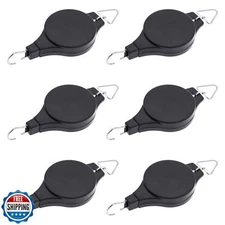 6 Pack Plant Pulley Retractable Hanger, Easy Reach Plant Pulley Adjustable He