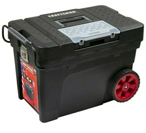 Craftsman 15.2" Plastic, Metal Wheels Lockable Tool Box | eBay