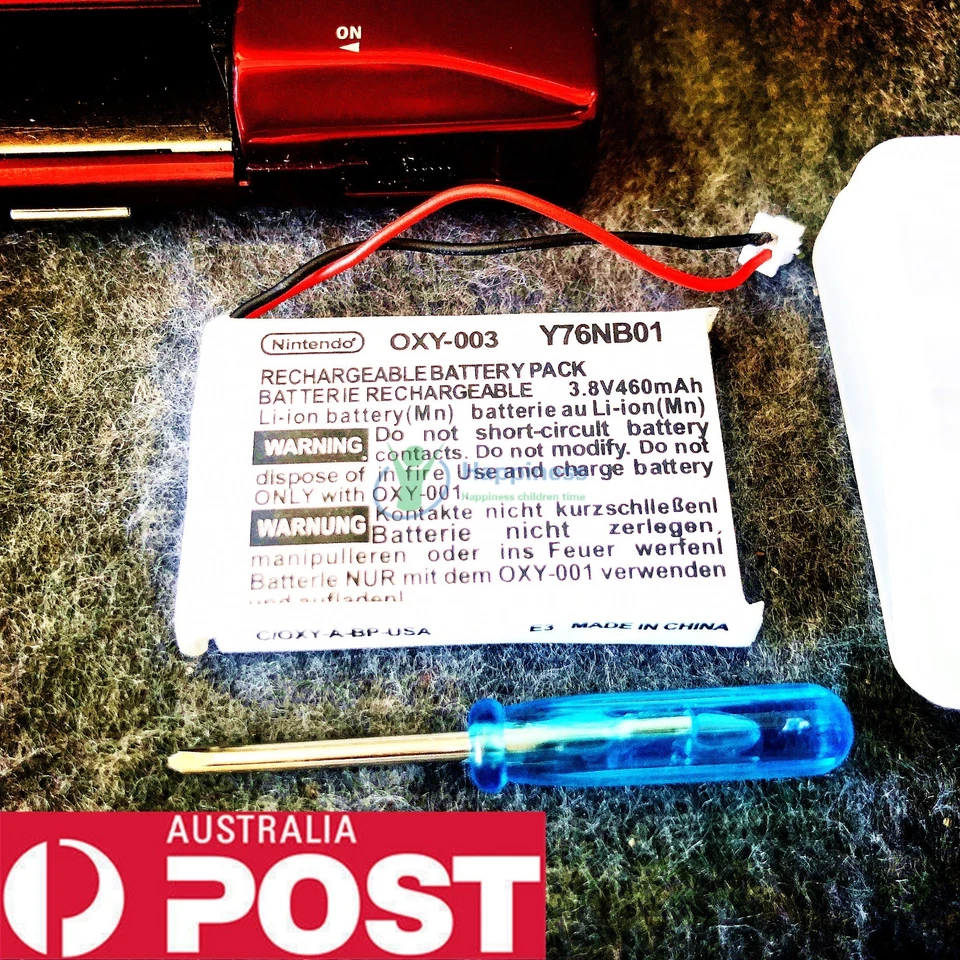 New Rechargeable Battery Pack for Nintendo GameBoy Micro GBM 3.8V with Tool