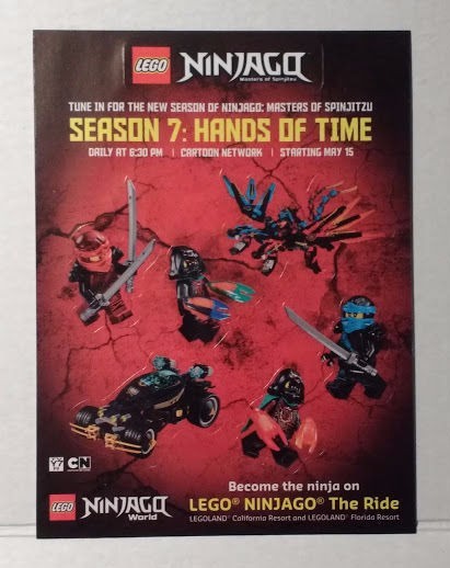 LEGO Ninjago Season Hands of Time Sticker Sheet NEW