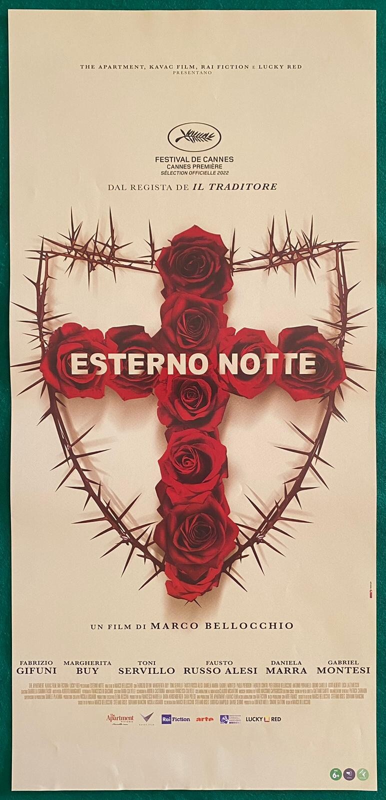 Locandina originale film Esterno Notte (2022) - Regia di Marco Bellocchio