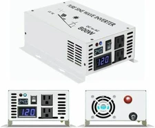 800W Power Inverter 24V DC to 120V AC Pure Sine Wave Inverter Truck RV Car Home