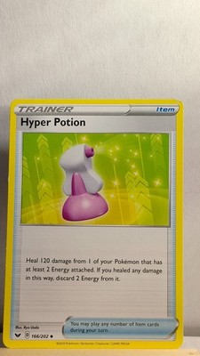 hyper potion pokemon card Hyper Potion [LP] - Pokemon TCG Sword & Shield Base 166/202 [Uncommon]
