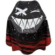 Capas barberia negras 63x56 pulgadas impermeables con broches para cortar pelo