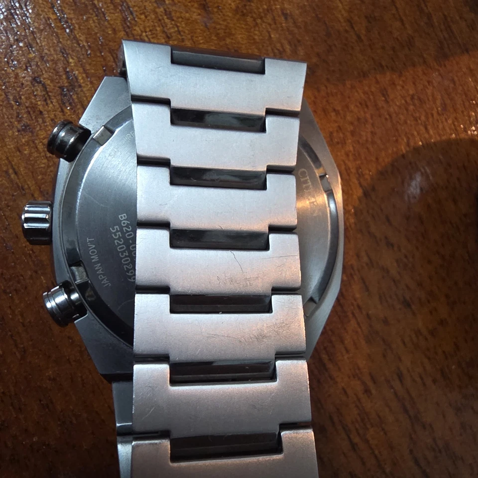 Reloj Citizen Zenshin Super Titanio Esfera Blanca Cronógrafo 42mm CA4610-85A Nuevo Foto 3 de 4