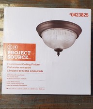 Project Source Flushmount Ceiling Fixture, Br...