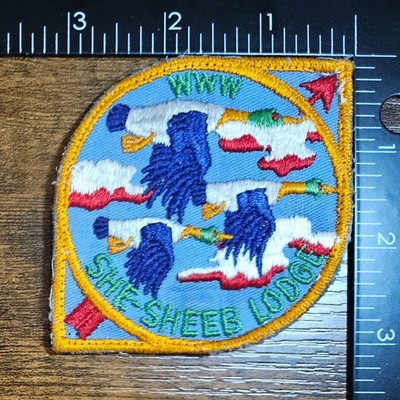 Vintage Order of the Arrow WWW She Sheeb Lodge 452 WWW OA BSA Patch