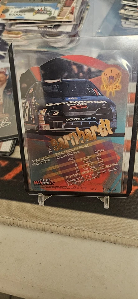 Dale Earnhardt Sr 1996 Wheels Viper Copperhead 149/1399 First Strike Parallel #1 - Image 2 of 3