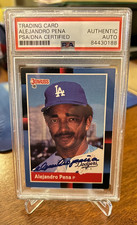 Alejandro Pena 1988 Donruss #598  Auto Autograph Signed Dodgers PSA/DNA  Champs