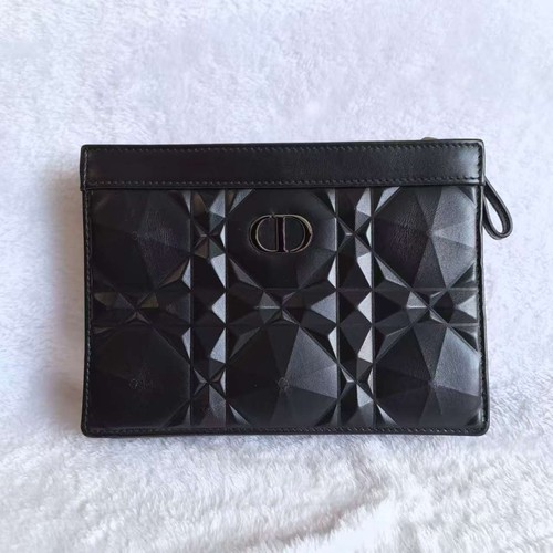 Dior Caro Diamond Cannage Chain Shoulder Bag