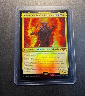 MTG Magic - Sauron der Dunkle Herrscher Foil Mythic Herr der Ringe NM DE
