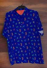 Birdie Bound Polo Shirt Mens 3XL Cocktails Golf Stretch Fun Top Brand New