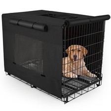 Dog Crate Cover 42 Inch Thickened Dog Kennel Cover Windproof Puppy Cage Cover...