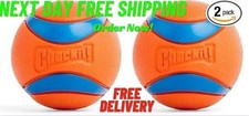 ChuckIt! Ultra Ball Dog Toy, Durable High Bounce Rubber Dog Ball, Medium 2 pack