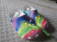 Crocs Classic Clog J 6 Big Kid/ Small Adult EUR 38-39 w/ CROCS Cutouts Shoes