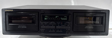 ONKYO TA-RW255 Stereo Cassette Tape Deck Dual Auto Reverse - TESTED - EB-19626
