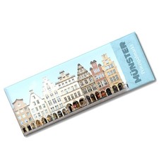 streetline Münster Prinzipalmarkt Panorama Souvenir Magnet