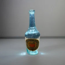 Vintage H.WICHERT Catsup Blue Ketchup Bottle CHICAGO