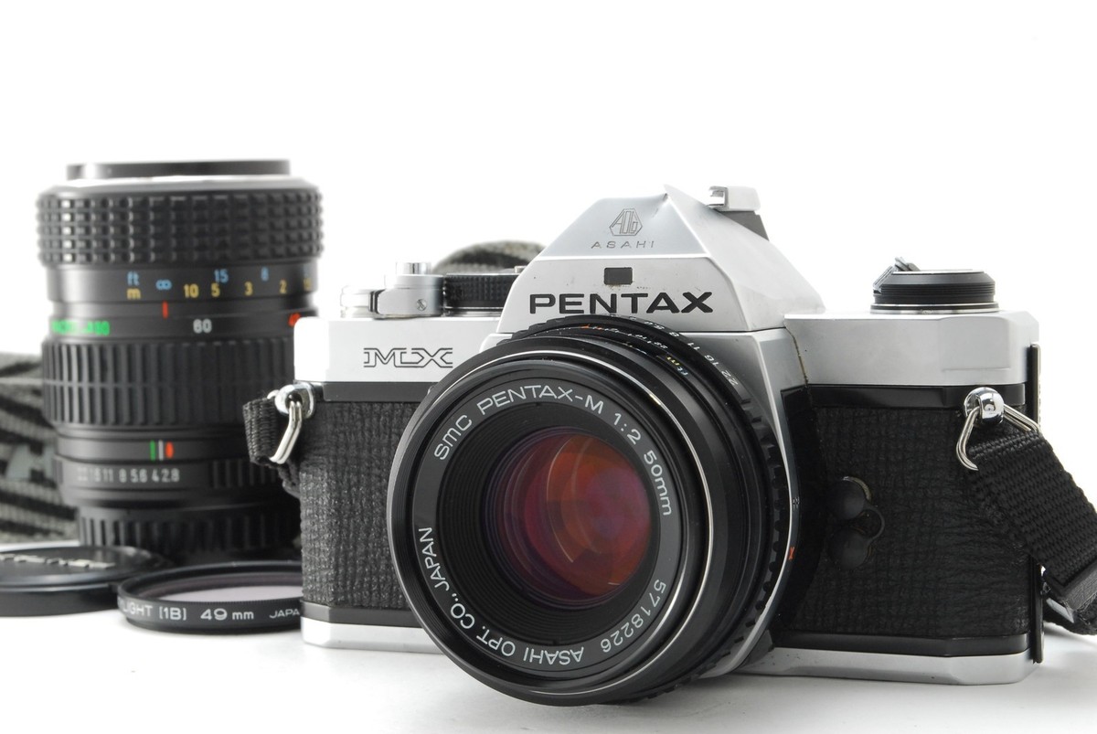 フィルムカメラ PENTAX MX SMC Pentax A 50mmf2Lens camera VINTAGE PENTAX MX Black 35mm SLR Film Camera W/Yashica Auto