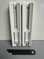 2 PACK Dovelok Brackets w/Key Floating Bottle Dispenser Shower Wall Mount White