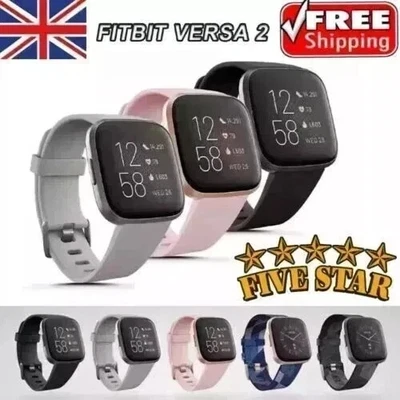 BRANDED New Fitbit Versa 2 Fitness Health Smartwatch Heart Rate Monitor Activity Tracker