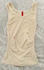 SPANX On Top and In Control Classic Vanilla SleevelessTank Top NEW Womens Lg