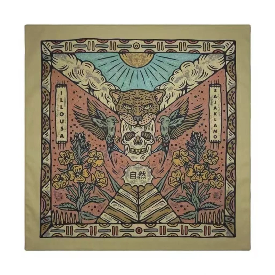 Bandana unissex caveira de leopardo multifuncional hip-hop motocicleta presente exclusivo nervoso - Imagem 2 de 4