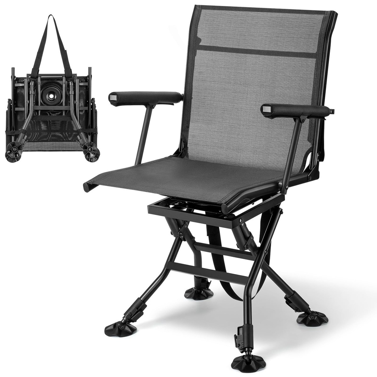 Ground Blind Chairs Comfortable Hunting Chair Swivel Hunting