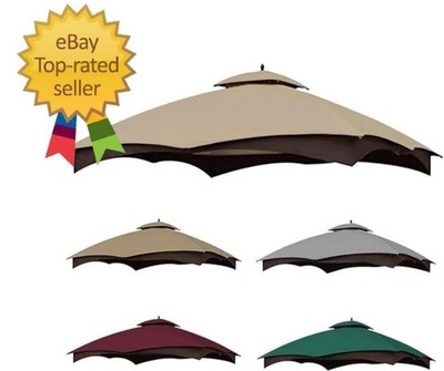 Beige Ripstop Replacement Top for Lowe'S Allen Roth 10X12 Gazebo Model #GF-12S00