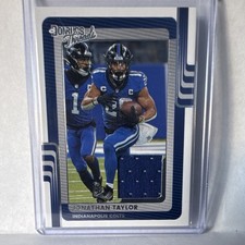 2025 Panini Donruss Threads Memorabilia Jonathan Taylor Colts #DTH-JTR