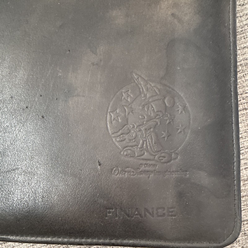 Disney WDI Cast Member Exclusive Leather Portfolio Sorcerer Mickey Finance