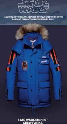   NEW Star Wars Columbia EMPIRE STRIKES BACK CREW PARKA Size LARGE
