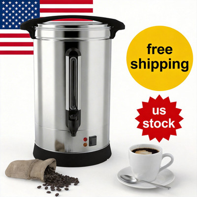 Coffee Urn   14l 304 Stainless Steel Electric Coffee Maker Commercial 100-Cup