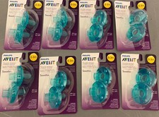 NEW LOT 16 Count Philips Avent Soothie 0-3m NICU Pacifiers BPA Free Green Baby