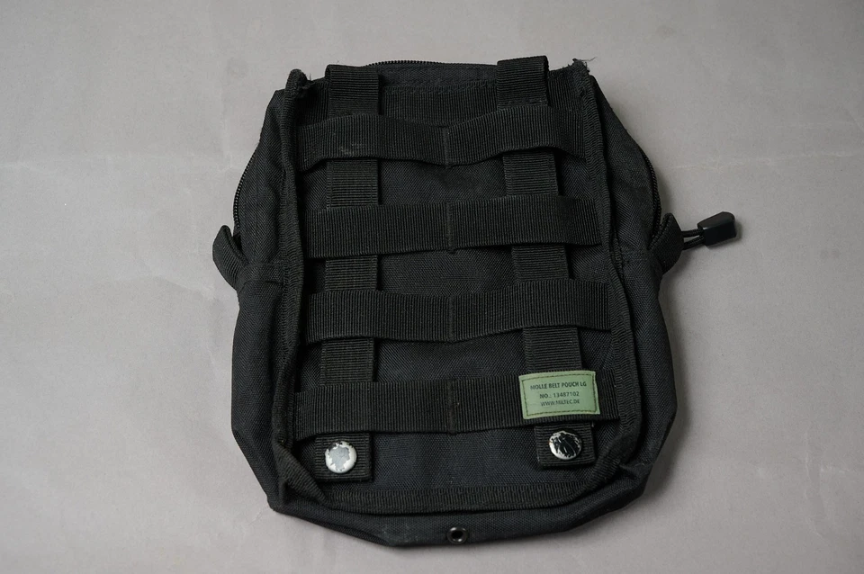Molle Belt Pouche LG schwarz, Molle Bag Round Coyote für Nalgene - MFH