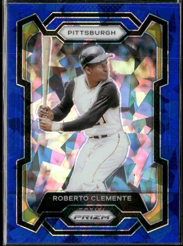 Roberto Clemente [Blue Ice] #126 2024 Panini Prizm card