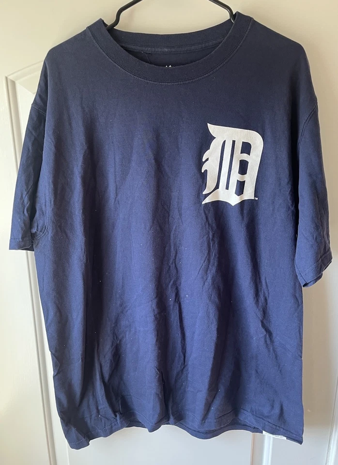 Camiseta deportiva vintage Majestic Detroit Tigers Al Kaline azul para hombre talla grande L Foto 2 de 4